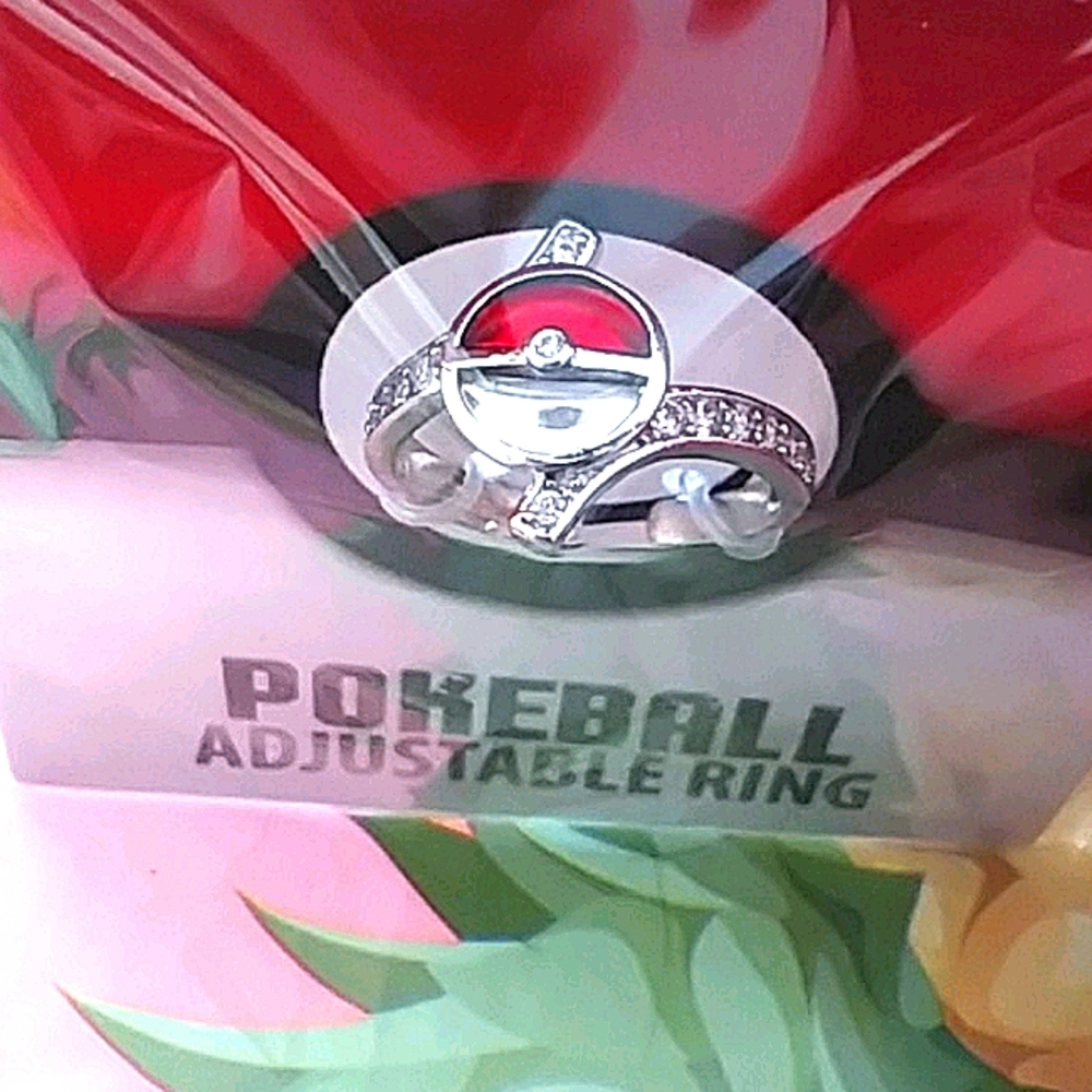 Pokeball Adjustable ring! 💍 - Picture 3 of 6